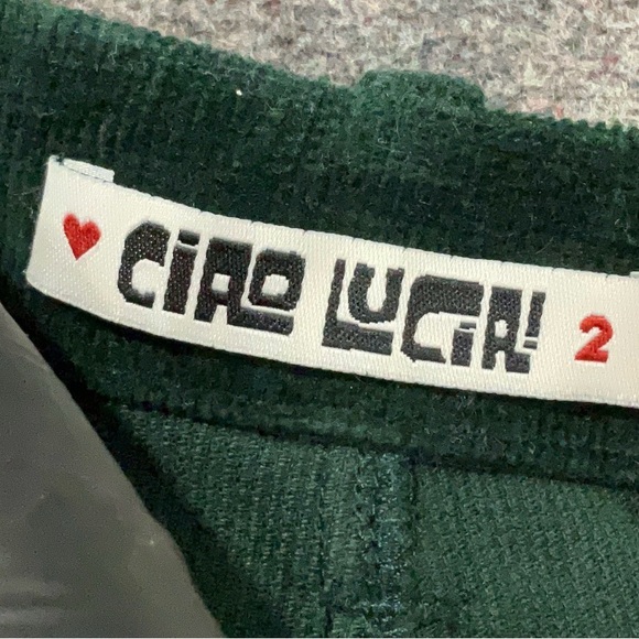 Ciao Lucia Dark Green Corduroy Pants - Picture 3 of 7